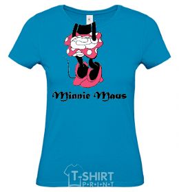 Women's T-shirt MINNIE MAUS sky-blue фото