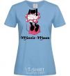 Women's T-shirt MINNIE MAUS sky-blue фото