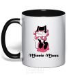 Mug with a colored handle MINNIE MAUS black фото