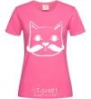 Women's T-shirt CAT WITH A MUSTACHE heliconia фото