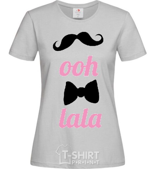 Women's T-shirt OOH LALA grey фото