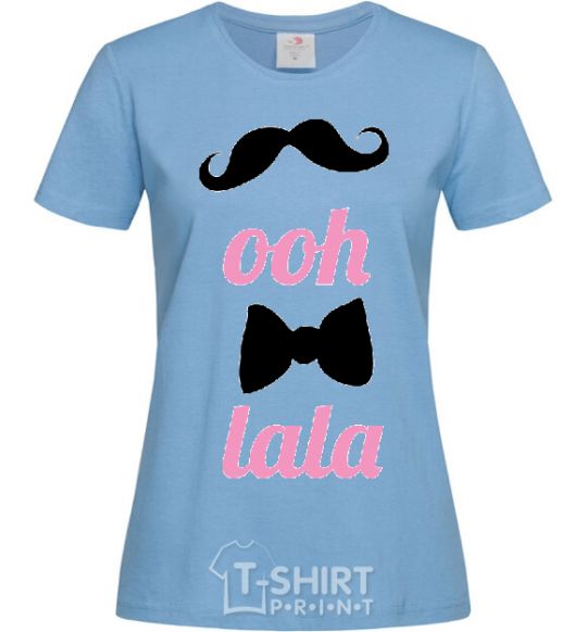 Женская футболка OOH LALA Голубой фото