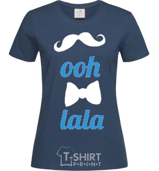 Women's T-shirt OOH LALA navy-blue фото