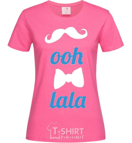 Женская футболка OOH LALA Ярко-розовый фото