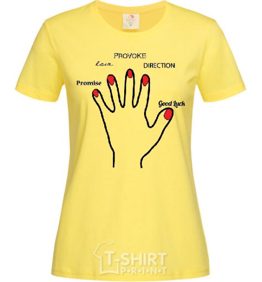 Women's T-shirt PROMICE LOVE PROVOKE.... cornsilk фото