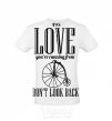 Men's T-Shirt DON'T LOOK BACK White фото