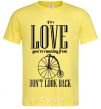 Men's T-Shirt DON'T LOOK BACK cornsilk фото