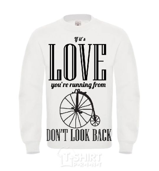 Sweatshirt DON'T LOOK BACK White фото