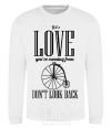 Sweatshirt DON'T LOOK BACK White фото