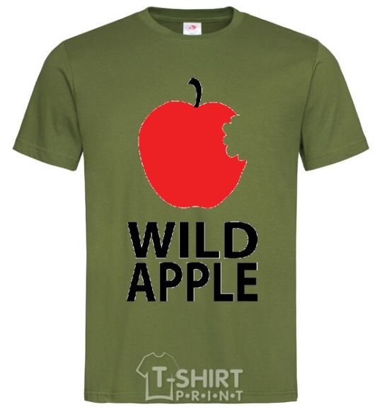 Мужская футболка WILD APPLE Оливковый фото