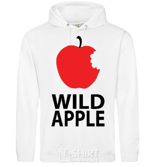 Men`s hoodie WILD APPLE White фото