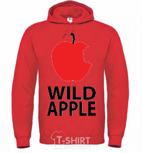 Men`s hoodie WILD APPLE bright-red фото