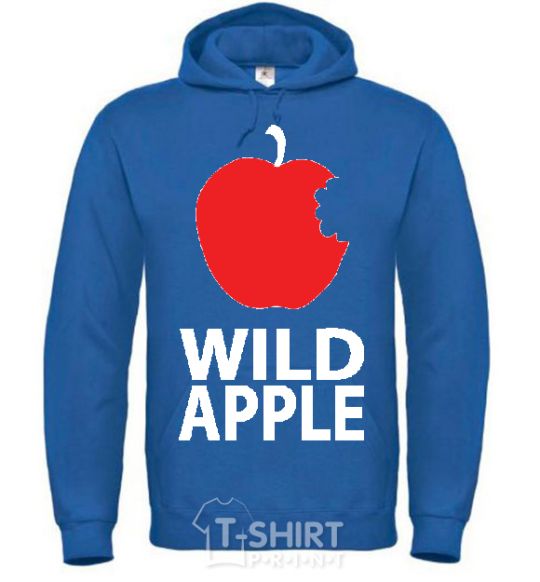 Men`s hoodie WILD APPLE royal фото