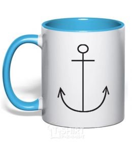 Mug with a colored handle