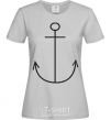 Women's T-shirt ANCHOR grey фото