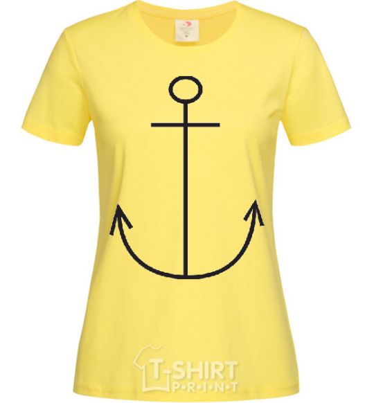 Женская футболка ЯКОРЬ Лимонный фото