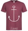 Men's T-Shirt ANCHOR burgundy фото