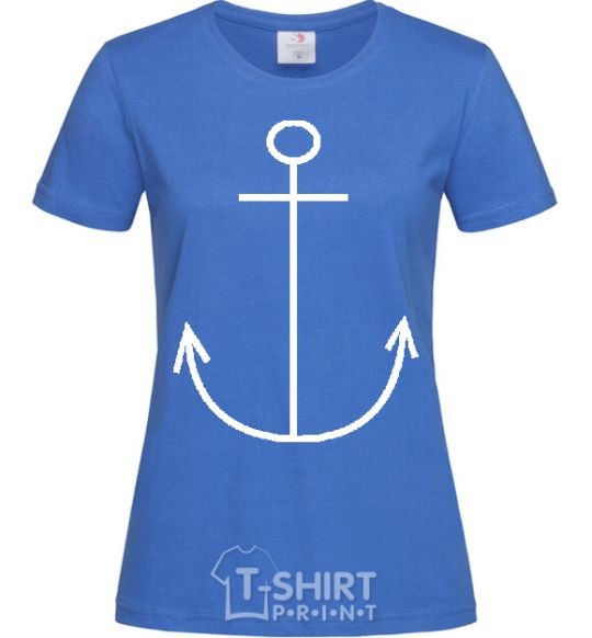 Women's T-shirt ANCHOR royal-blue фото