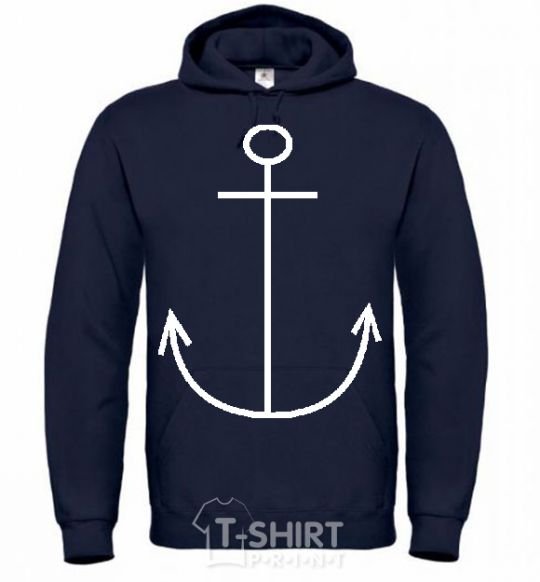 Men`s hoodie ANCHOR navy-blue фото