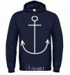 Men`s hoodie ANCHOR navy-blue фото