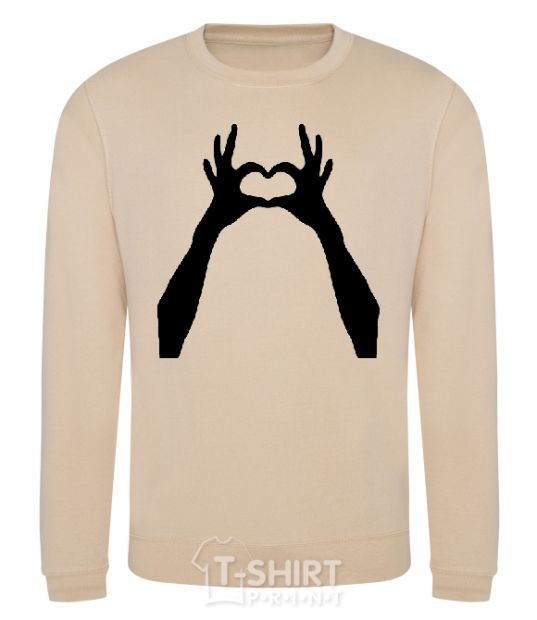 Sweatshirt HANDS sand фото