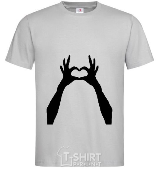 Men's T-Shirt HANDS grey фото