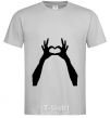 Men's T-Shirt HANDS grey фото