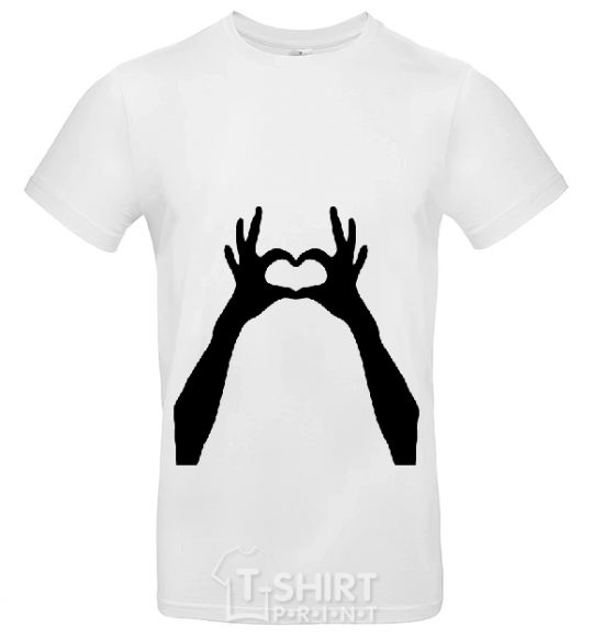Men's T-Shirt HANDS White фото