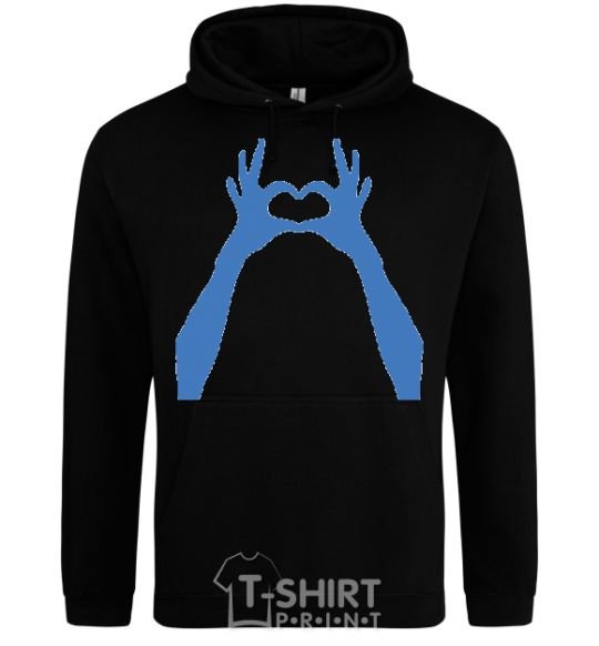 Men`s hoodie HANDS black фото