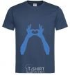 Men's T-Shirt HANDS navy-blue фото