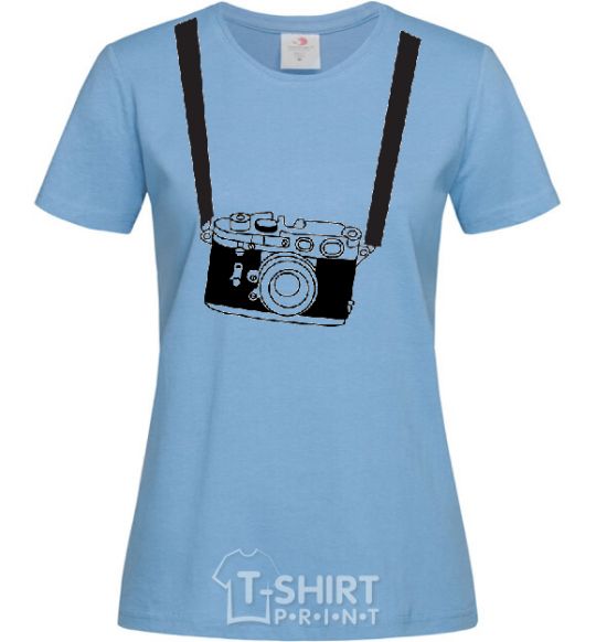 Женская футболка FOR PHOTOGRAPHER Голубой фото