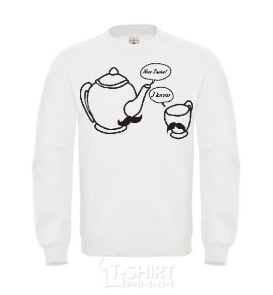 Sweatshirt NICE TACHE White фото