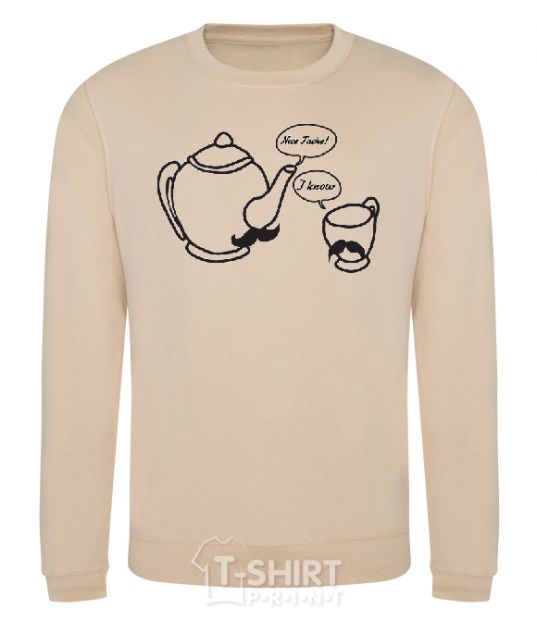 Sweatshirt NICE TACHE sand фото