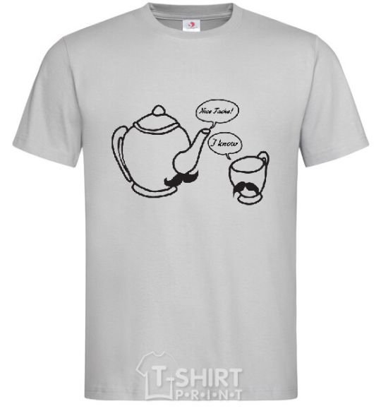 Men's T-Shirt NICE TACHE grey фото