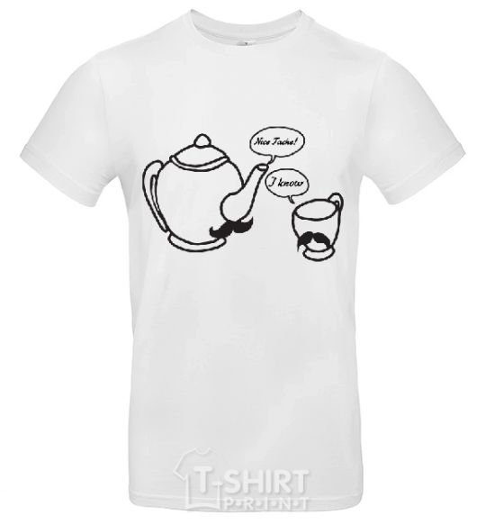 Men's T-Shirt NICE TACHE White фото