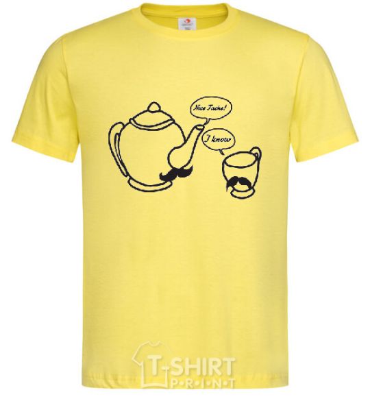 Мужская футболка NICE TACHE Лимонный фото