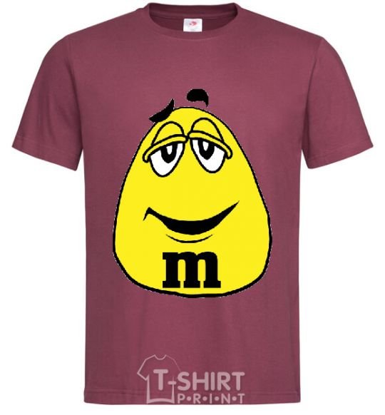 Men's T-Shirt M&M BOY burgundy фото