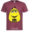 Men's T-Shirt M&M BOY burgundy фото