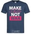 Men's T-Shirt MAKE TATTОO NOT WAR navy-blue фото
