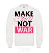 Sweatshirt MAKE TATTОO NOT WAR White фото