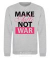 Sweatshirt MAKE TATTОO NOT WAR sport-grey фото