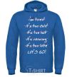 Men`s hoodie LET'S GO! royal фото