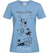 Women's T-shirt HSTORY OF LOVE_2 sky-blue фото