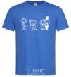 Men's T-Shirt LOVE AND MARRY ME royal-blue фото