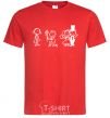 Men's T-Shirt LOVE AND MARRY ME red фото