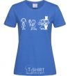 Women's T-shirt LOVE AND MARRY ME royal-blue фото