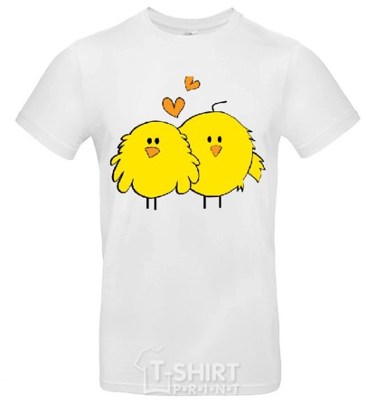 Men's T-Shirt CHIKEN White фото