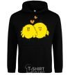 Men`s hoodie CHIKEN black фото