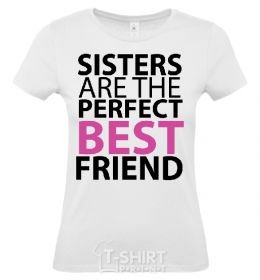 Women's T-shirt SISTERS... White фото