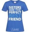 Женская футболка SISTERS... Ярко-синий фото